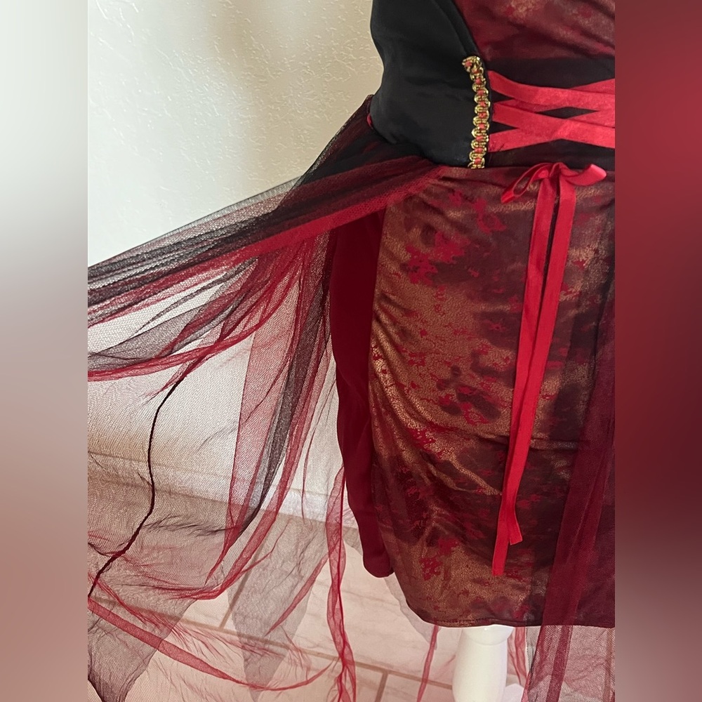 WOMENS CHARMING DEVIL COSTUME - Picture 6 of 10